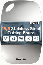 Cutting Board Non-Toxic, 304 Stainless Steel Cutting Board Double Sided by HOME
