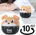 Cute Dog Kitchen Timer Manual Mechanical Rotating Alarm 55 Minutes Countdown - Image 2