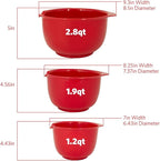 Glad Mixing Bowls with Pour Spout, BPA Free, Dishwasher Safe Plastic | Kitchen - Image 3