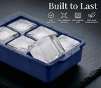 KitchFort Large Silicone Ice Cube Tray, Easy Release 2" Big Ice Cubes - Image 2