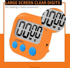 6 Pack Small Digital Kitchen Timer Magnetic Back and ON/Off Switch, Minute - Image 2