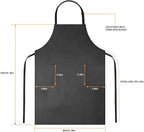 Gotega Waterproof Rubber Vinyl Apron Adjustable Dishwasher Apron - Image 2
