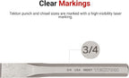 TEKTON Long Cold Chisel Set, 3-Piece | 66506 - Image 5