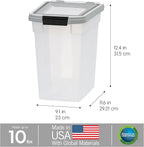 IRIS USA Airtight Dog Food Storage Container, WeatherPro, - Image 3