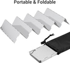Camp Stove Windscreen, Ohuhu Camping Stove Windscreen 8/10/12 Plates Aluminum - Image 4
