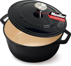 MUELLER HOME 4.5 QT Enameled Cast Iron Dutch Oven, Heavy-Duty Casserole Dish by MUELLERHOME