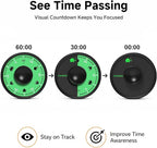 60-Minute Visual Timer, Twist to Set, Loud Battery-Powered Alarm, Minimalist - Image 3