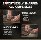 Premium Rolling Knife Sharpener kit, High Carbon 400, & 3000 Replacement Discs - Image 6