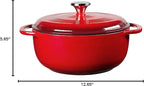 Lodge 4.5 Quart Enameled Cast Iron Dutch Oven - Image 3