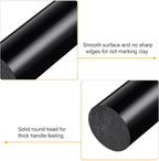HARFINGTON Acrylic Clay Roller 6 Inch x 1 Inch Solid Non-Stick Plastic Round - Image 4