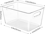 YIHONG Clear Pantry Storage Organizer Bins, 10 Pack Plastic Food Storage Bins - Image 2