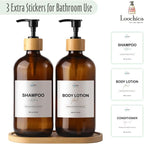LOOCHICA Amber Glass Soap Dispenser Set - Image 6