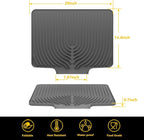Silicone Drying Mat for Kitchen Counter, Dish Drying Rack Matt - Image 7