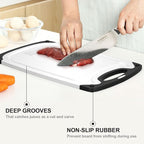 Plastic Cutting Board, 3 Pieces Dishwasher Safe Cutting Boards - Image 2