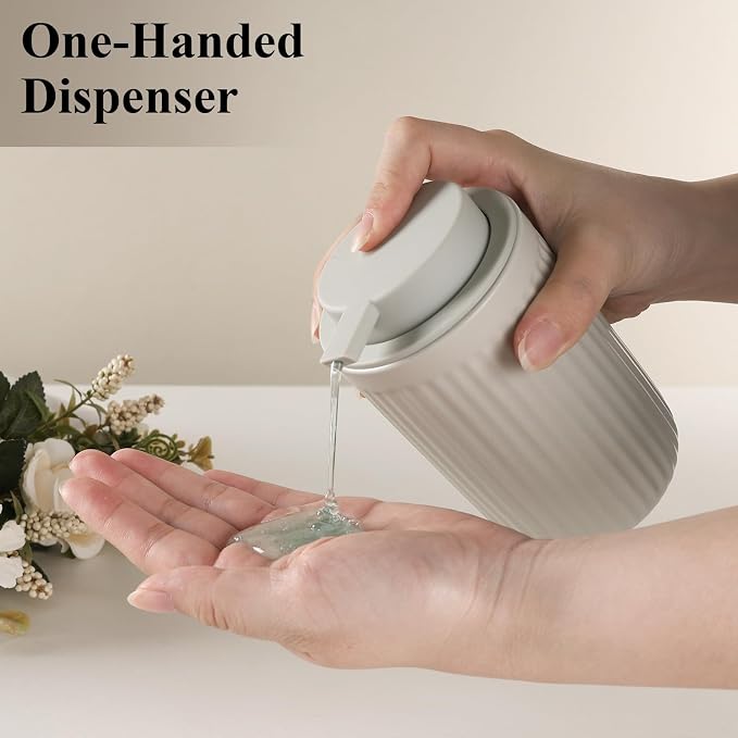 BosilunLife Grey Soap Dispenser Set - Image 2