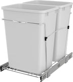 Rev-A-Shelf RV-18KD-11C S Double Pullout Trash Can by Rev-A-Shelf