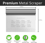 BOORIKA Dough Scraper & Bench Scraper Kitchen – Stainless Steel Sourdough Tools - Image 2