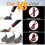 Silicone Spatula Set Turner, 600°F Heat Resistant Kitchen Cooking Utensils Set - Image 3