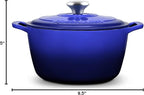 ROSSALLINI Signature Enameled Cast Iron Dutch Oven, Non-Stick Serving Pot - Image 10