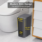 N. NETDOT 3 Pack 10 Liter Small Trash Can - Image 2