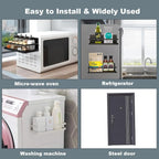 Magnetic Spice Rack Organizer Single Tier Refrigerator Spice Storage Shelf - Image 4