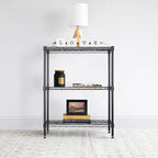 BestOffice 3-Shelf Adjustable Metal Storage Shelves Wire Shelving Unit - Image 2