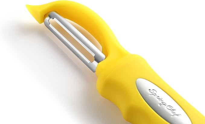 Spring Chef Premium Stainless Steel Yellow Swivel Potato Peelers - Image 8