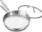 DELARLO Tri-Ply Stainless Steel Frying Pan by DELARLOCOOKWARE