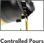Olive Glow Cooking Oil Dispenser, 400 mL 2-in-1 Spray & Pour Glass Bottle - Image 3