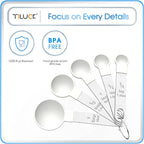 TILUCK Measuring Cups & Spoons Set, Stackable Cups and Spoons, Nesting Measure - Image 5