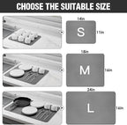 Dish Drying Mat for Kitchen Counter Super Absorbent Drainer Mats - Image 6
