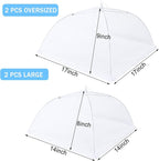 JULBEAR 4 Pcs Mesh Food Cover Tent Large and Tall Umbrella Food Screen Covers - Image 2