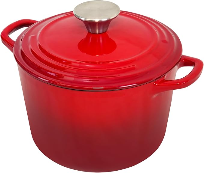 Flavehc Dutch Oven Pot with Lid 2.8 qt Cast Iron Dutch Oven - Image 9