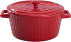 WHJY Red Colorful Ceramic Casserole Dish by WHJY
