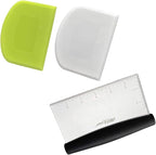 Dough Bowl Spatula & Stainless Steel Bench Scraper/Chopper by ALLTOP