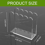 Acrylic Cocktail Napkin Holder, 2 Pack Clear Scalloped Napkin Dispenser - Image 3