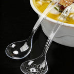 Large Plastic Serving Spoons, Disposable Heavy Duty Serving Spoons, Long Handle - Image 6