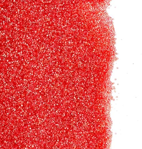 Edible Red Sanding Sugar Sprinkles 142g/ 5.01oz Sugar Crystals for Cake Decorating Candy Baking Decorations Ice Cream Toppings and Cookie Decorating for Valentines Halloween Christmas - Image 3