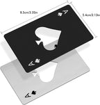 6PCS Poker Card Bottle Openers, Stainless Steel Credit Card Size Beer Bottle - Image 2