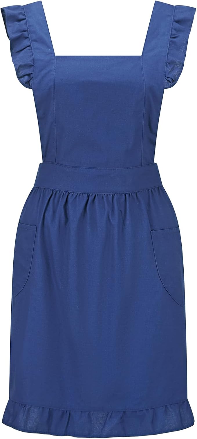 Hyzrz Retro Adjustable Ruffle Aprons by Hyzrz