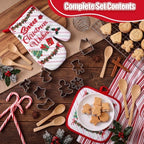 Qinyoung 48 Pcs Christmas Kitchen Oven Mitts Pot Holders, Cartoon Christmas - Image 6