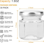 Accguan 30 Pcs 1.5 oz Glass Jars - Image 2