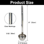 3 Oz Stainless Steel Ladle, Portioning and Serving Soup and Stew in Restaurants - Image 2