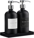 Glass Soap Dispenser Set of 2 by Unknown
