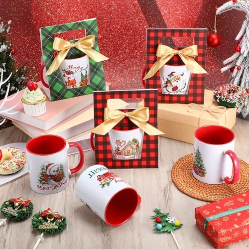 LemonRoad 6 Sets Christmas Coffee Mugs with Mug Boxes 12 oz - Image 5