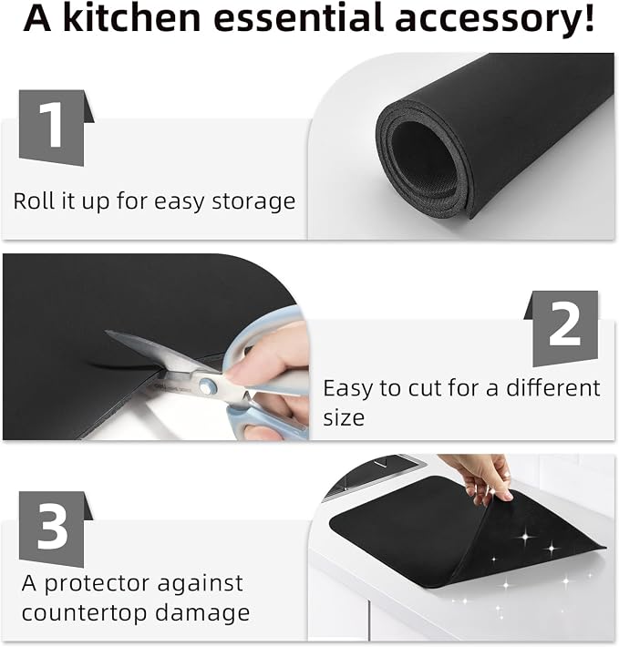 LOPNUR Kitchen Dish Drying Mat, Diatomite Coffee Mat, Super Absorbent Dish - Image 8