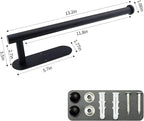 Paper Towel Holder with 2 Hooks-Under Cabinet Paper Towel Holder - Image 6