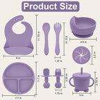 Silicone Baby Feeding Set | Baby Led Weaning Supplies Includes Suction Bowls - Image 2