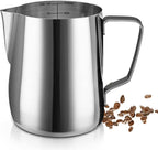 SIKEMAY Milk Frothing Pitcher Cup, 12oz/350ML Milk Frother Cup Stainless Steel by SIKEMAY