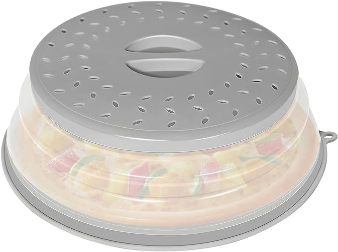 CasaCulina Collapsible Microwave Splatter Cover, Vented Microwave Lid by CasaCulina